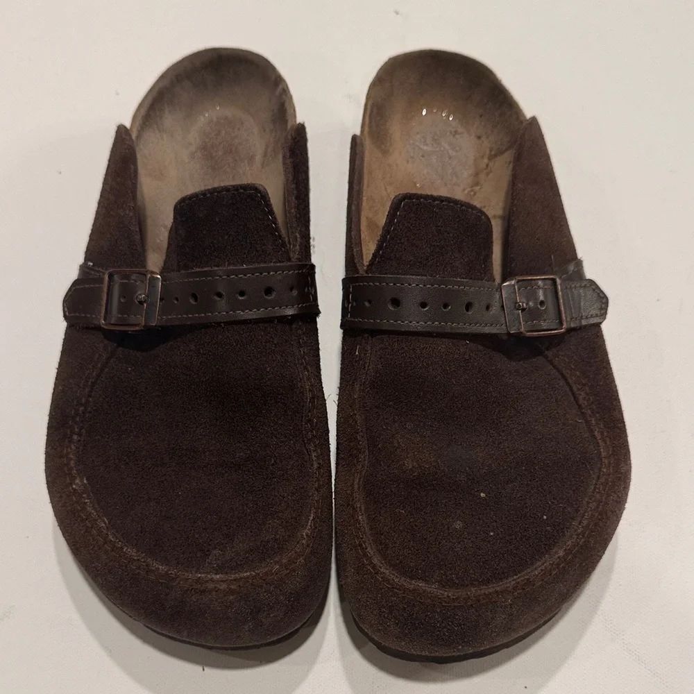 Birkenstock Dark Brown Suede Loafers